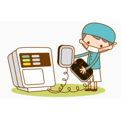 矢量心电图仪器素材