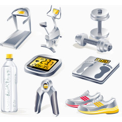 健身运动器材图标