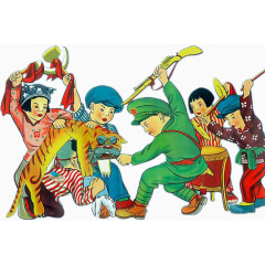 娃娃戏揭穿美帝纸老虎