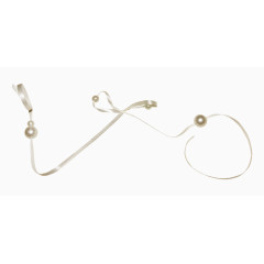 中间蝴蝶结飘带