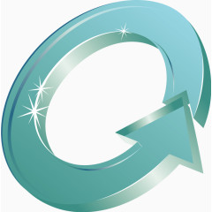 矢量立体循环箭头