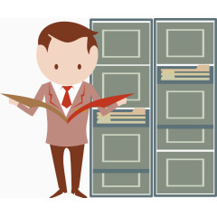 卡通商务人物元素