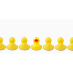 可爱的卡通小黄鸭玩具