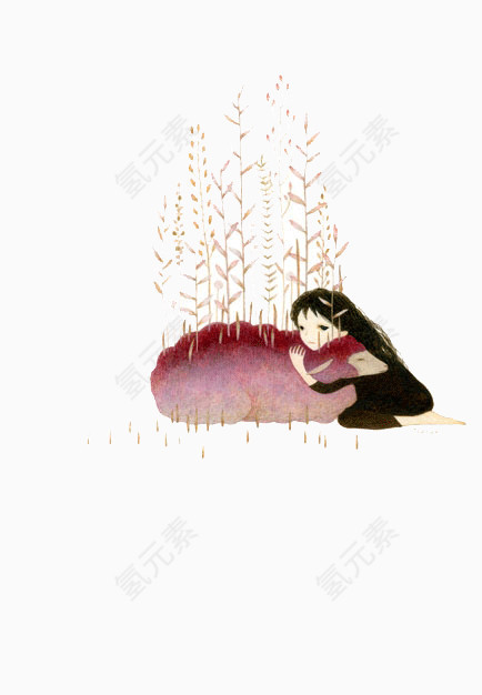 简约水彩插画设计