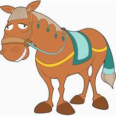 卡通战马