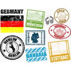 德国城市图标设计素材