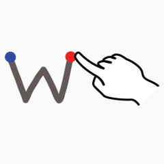 gestureworks信脑卒中大写字母W开放源码的手势库