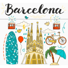 矢量城堡与自行车