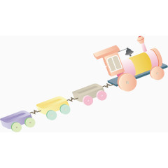 矢量玩具小火车