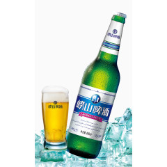 产品实物崂山啤酒