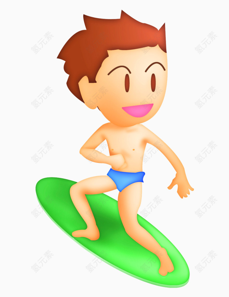 冲浪的男人