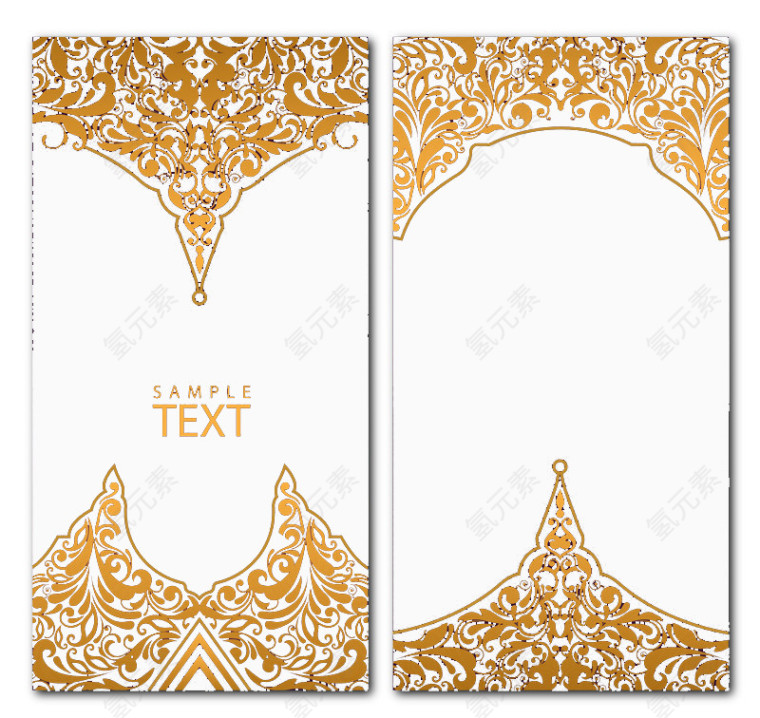 矢量边框花纹素材