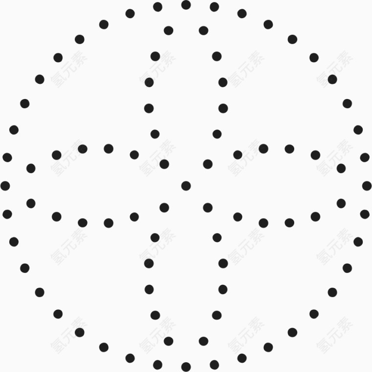 点线面构图底纹角花素材