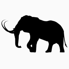 大象剪影