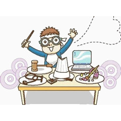 餐桌上的小男孩