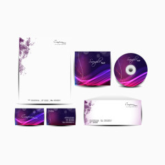 矢量画册广告设计素材