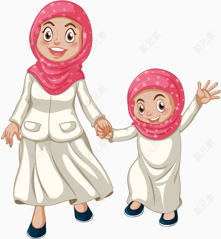 卡通少数民族装饰