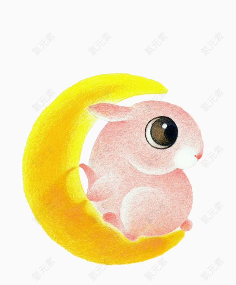 可爱老鼠蜡笔画