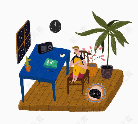 卡通房间摆设