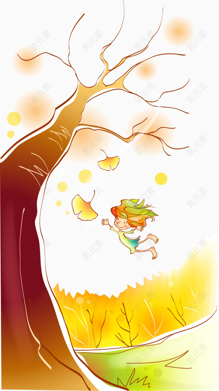 秋天的落叶