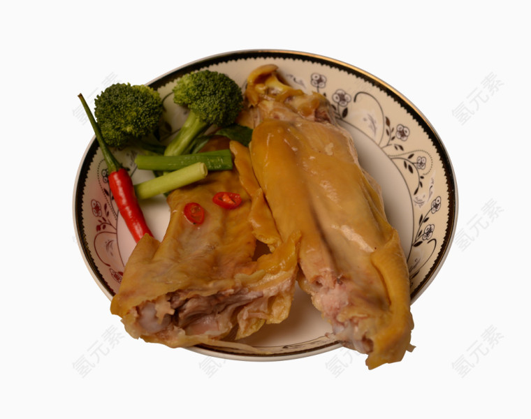 盐焗火鸡翅拍摄图