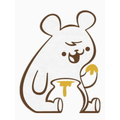 吃蜂蜜的小熊