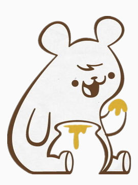 吃蜂蜜的小熊
