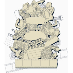 复古时尚线条潮流元素