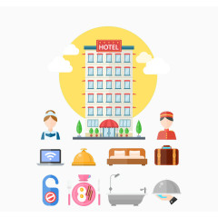 11款酒店元素矢量素材