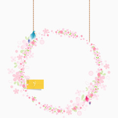 粉红圆形装饰背景图片