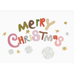 圣诞快乐艺术字