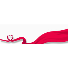红色心型彩飘