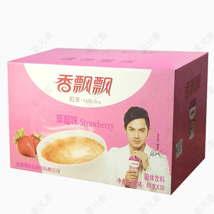 香飘飘草莓味杯装奶茶