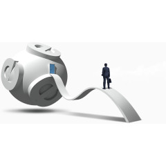 网络科技与商务男士