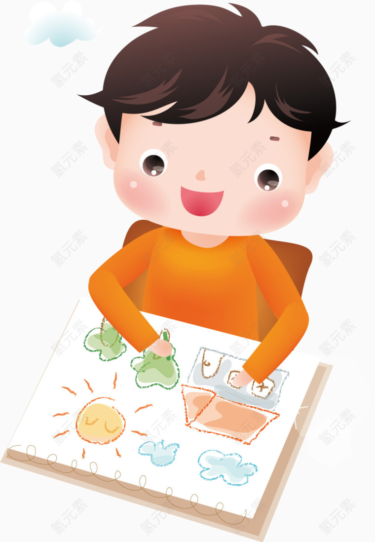 画画课程元素