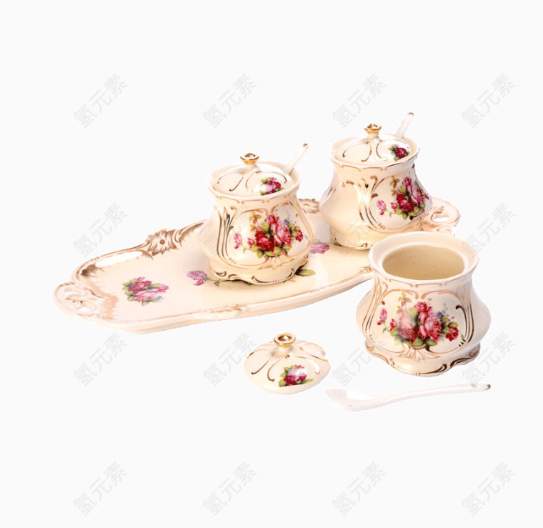 欧式调味罐三件套装