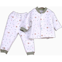 儿童对排保暖内衣