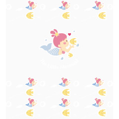 卡通可爱鱼底纹