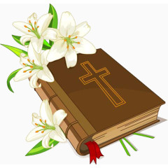 百合花和圣经书