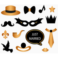 玫瑰金美图贴纸