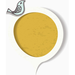 黄色对话框矢量