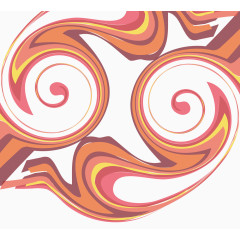 圆形旋转装饰背景图案