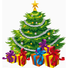 圣诞礼物和圣诞树