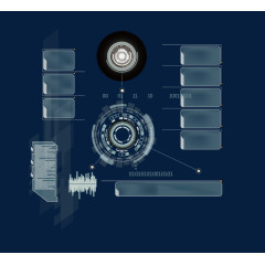 矢量商务科技边框素材