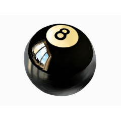 黑色台球