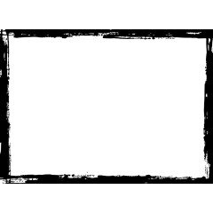 矢量水墨头像边框装饰免抠素材