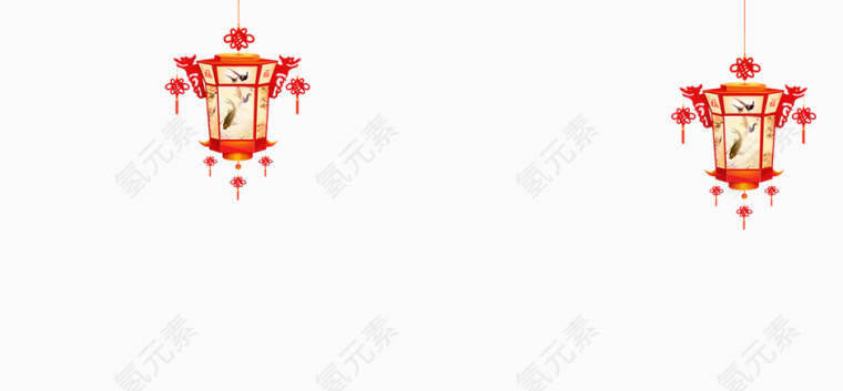 红色喜庆花灯