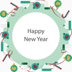 矢量圣诞节卡通边框