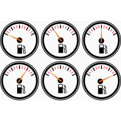 矢量汽车油表状态