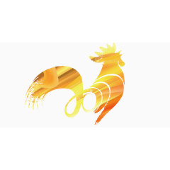 金色中国风2017大气雄鸡